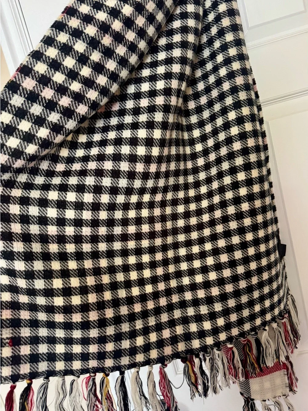 Classic Red Plaid Oversized Scarf - Steve Madden